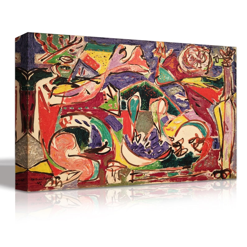 Canvas Art Print Jackson Pollock The Key canvas Print by