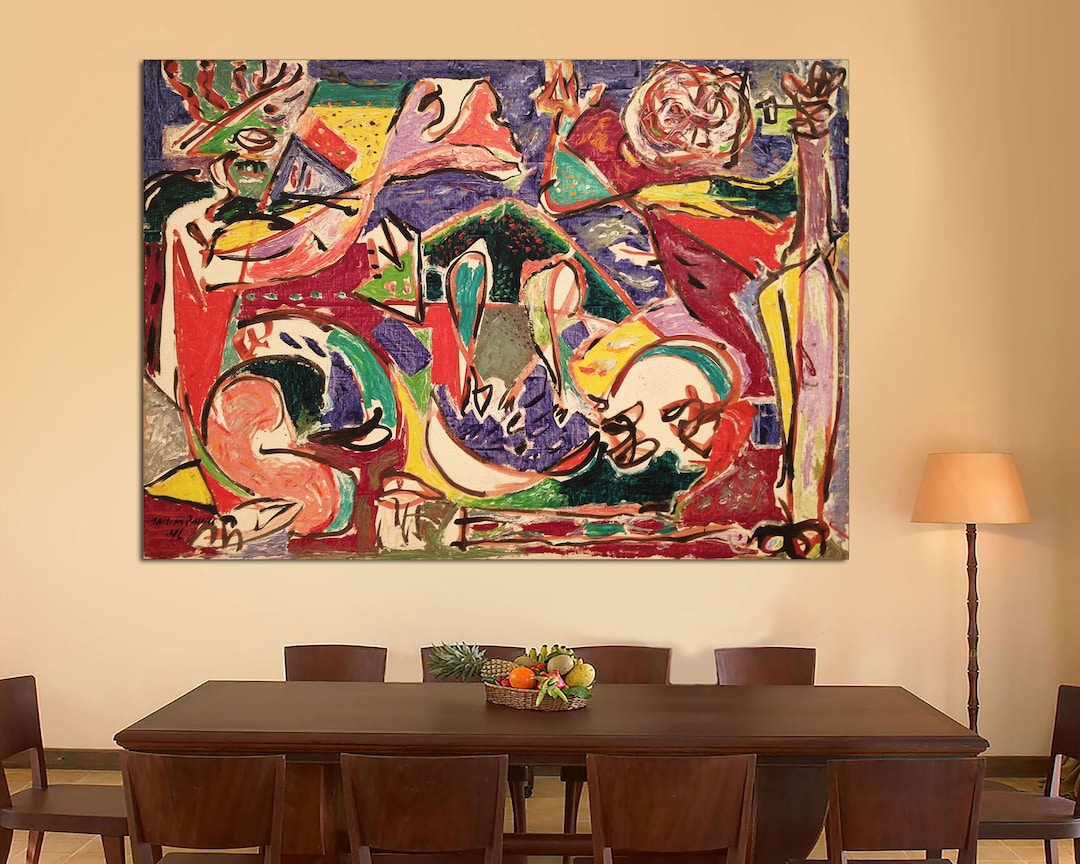 Canvas Art Print Jackson Pollock the Key Canvas Print by Jackson