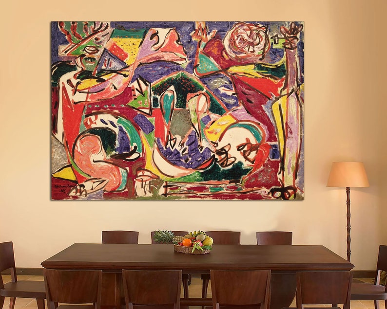 Canvas Art Print Jackson Pollock The Key canvas Print by Etsy