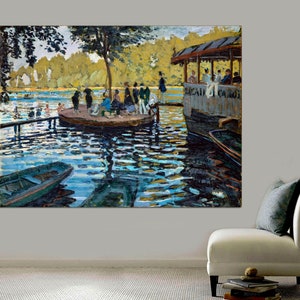 Claude Monet, Ready to Hang Canvas Art Print, Monet Art canvas, Monet print, Monet wall Art, Monet Poster, Wall Decor, Canvas art Print.