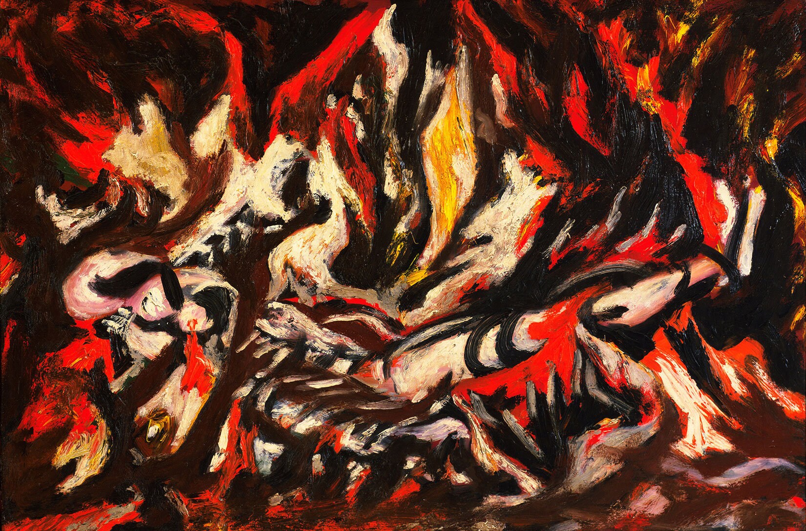 The Flame by Jackson Pollock canvas Print Jackson Pollock Etsy