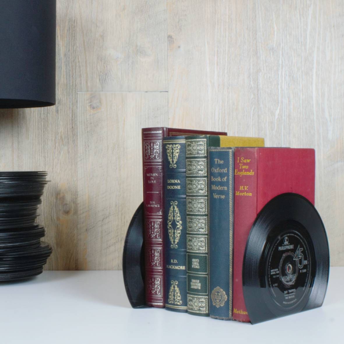 Vinyl Record Bookends Pair Etsy