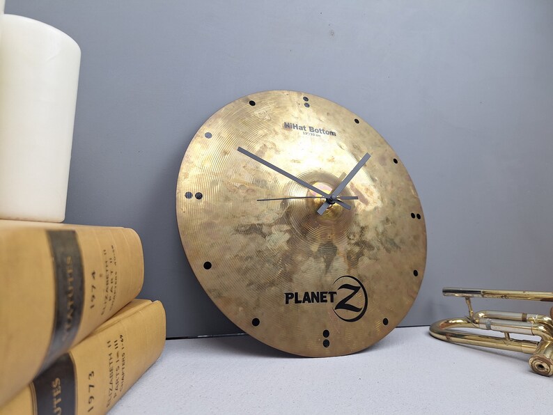 Drum Cymbal Wall Clock, 13