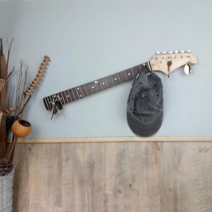 Guitar Coat Key Hook Hanger Rack, Electric guitar, Vintage, Man Cave, Industrial