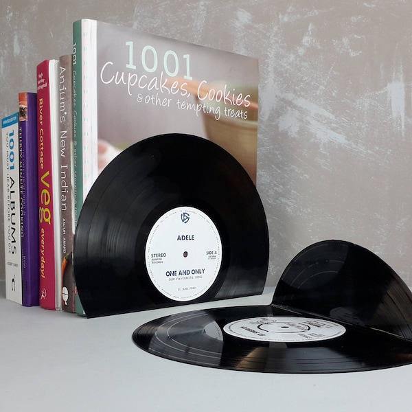 Vinyl Bookends Etsy