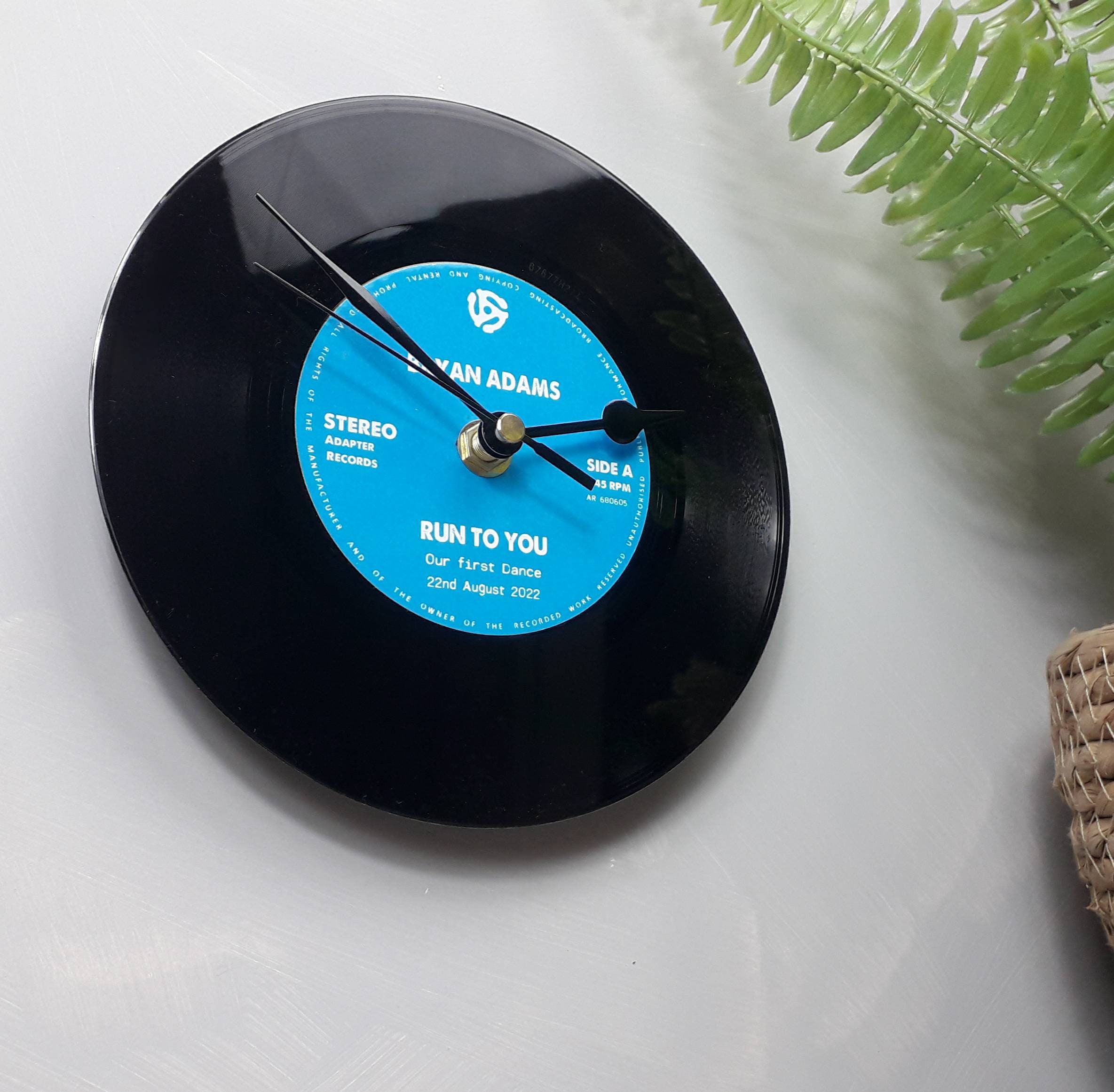 Reloj de disco de vinilo personalizado Etsy Espana