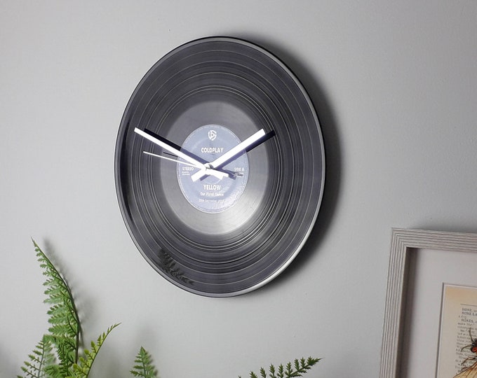 Personalised Vinyl Record Clock