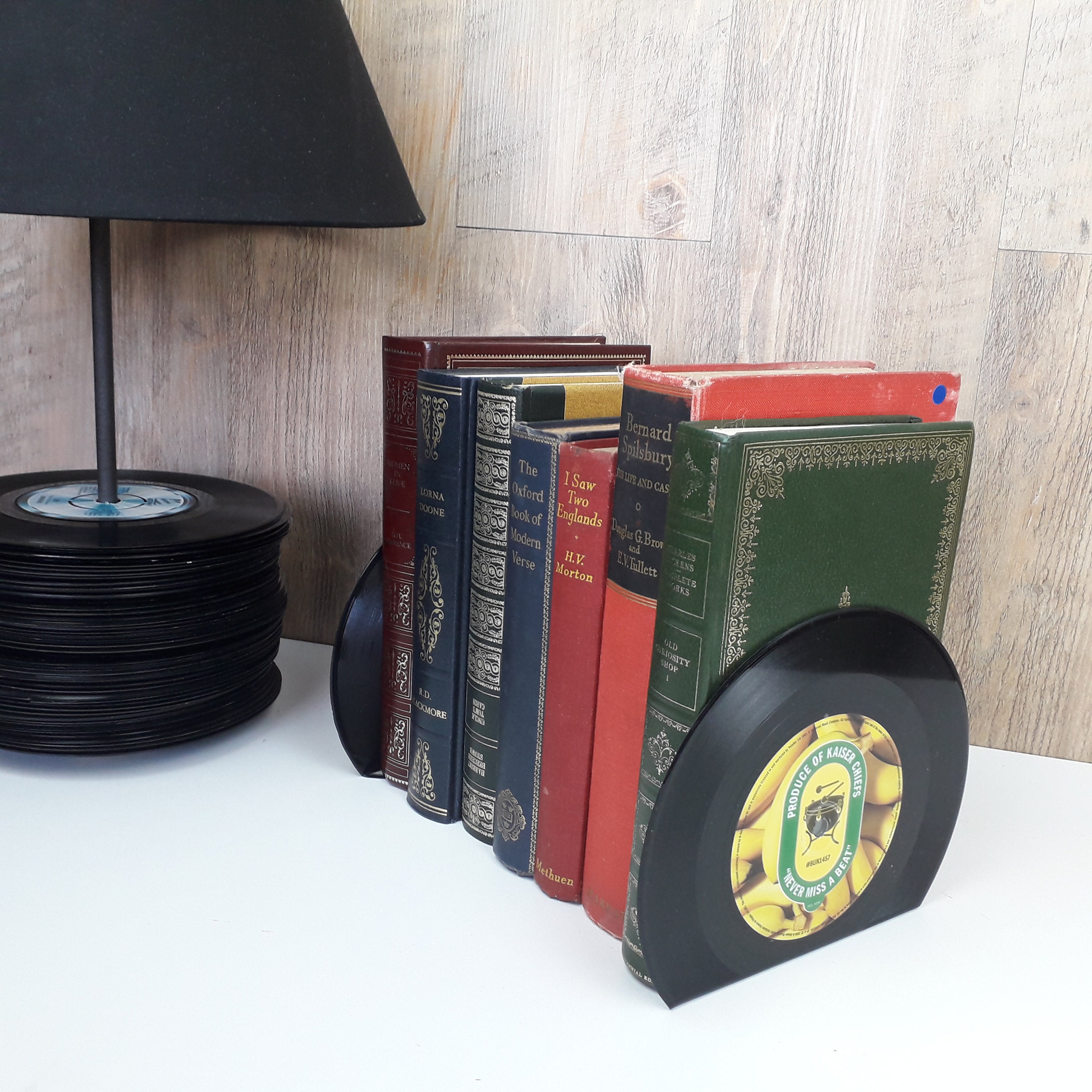 Vinyl Record Bookends Pair Etsy