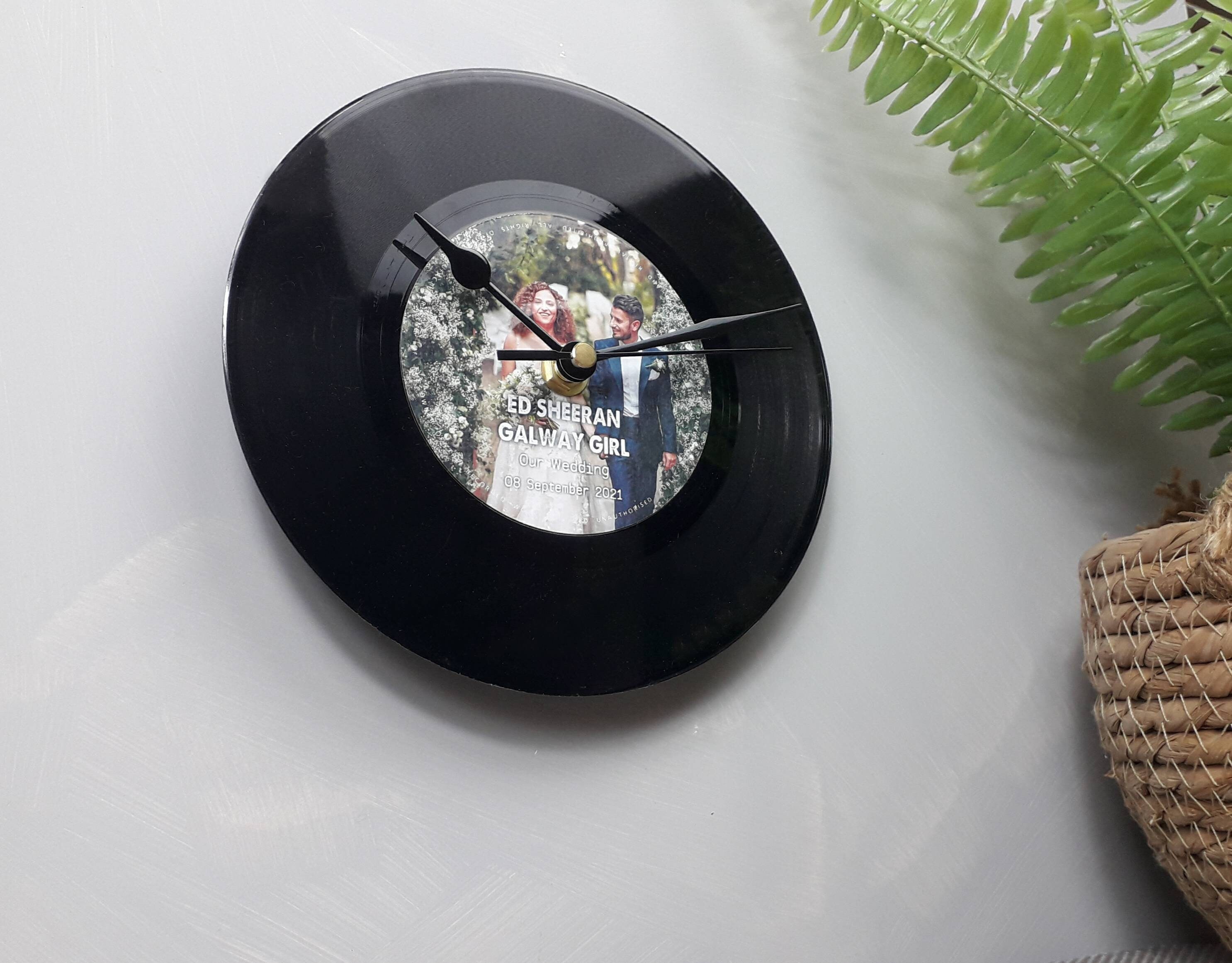 Reloj de disco de vinilo personalizado Etsy Espana