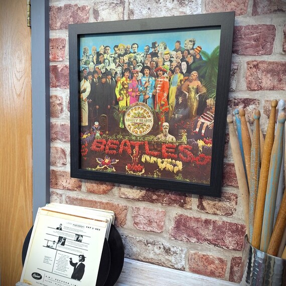 Framed Beatles Album Cover Art, Abby Road, Sgt Pepper - Etsy