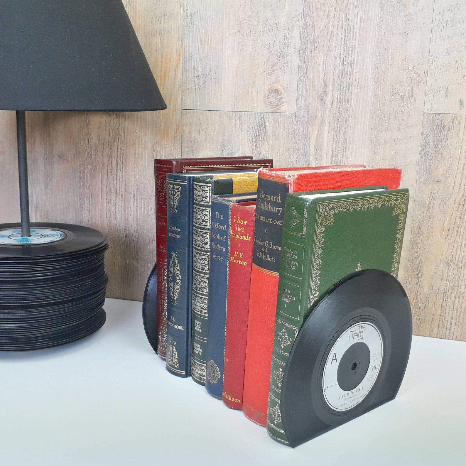 Vinyl Record Bookends pair Etsy