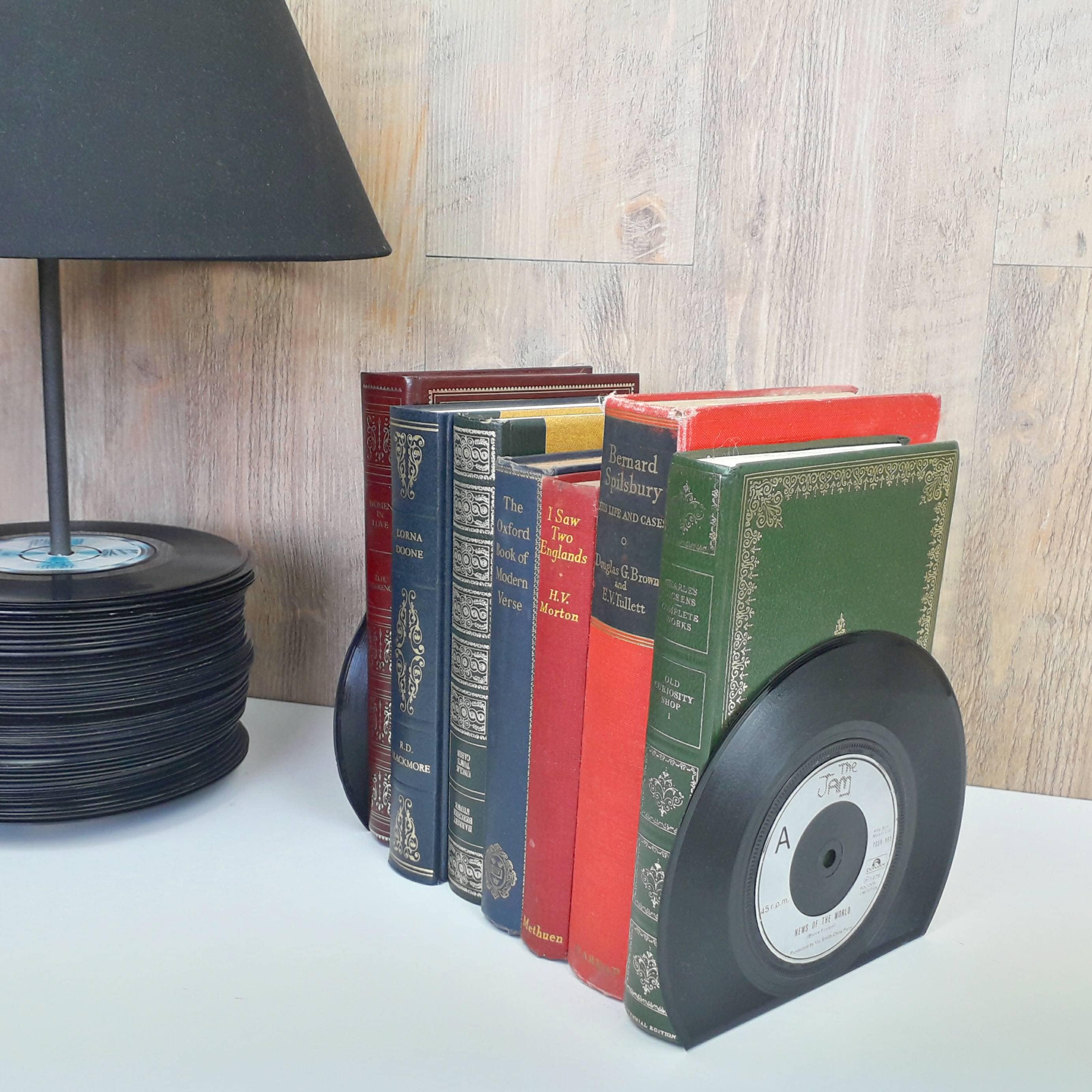 Vinyl Record Bookends Pair Etsy