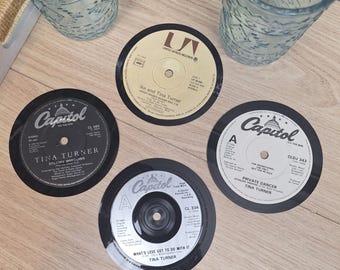 Podkładki pod płyty winylowe Tina Turner Real Vinyl Record | Rock | Indywidualne | Single | Pop | 7" 45rpm pojedyncza podkładka