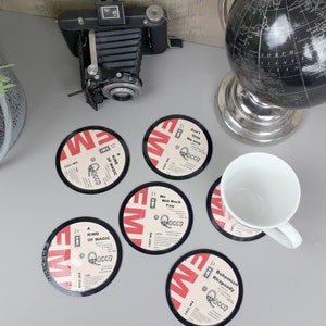 クイーン ビニールレコードコースター 4枚または6枚セット