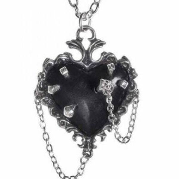 Witch Heart Pendant Made by Alchemy England with Chain and Presentation Box