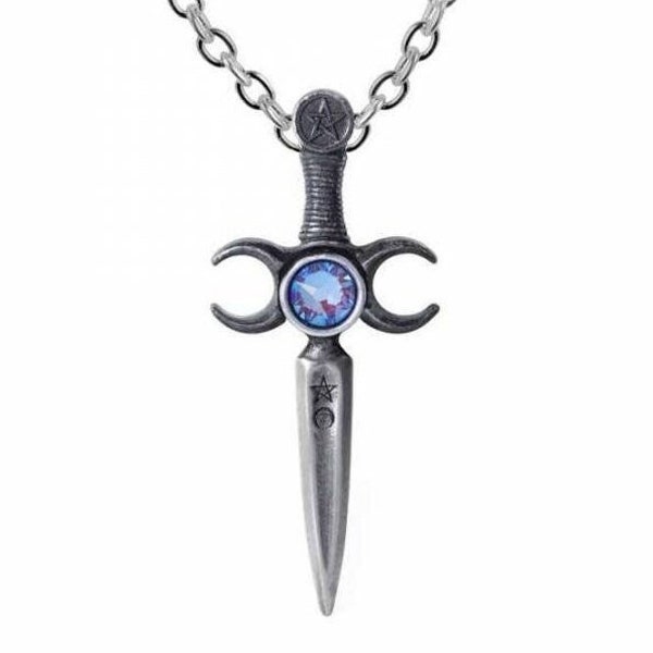 Athame Pendant Made by Alchemy England with Chain and Presentation Box