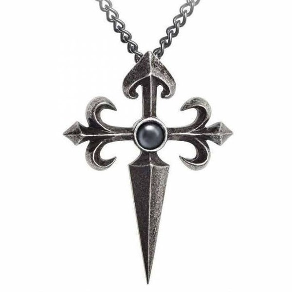 Santiago Cross Pendant Made by Alchemy England with Chain and Presentation Box