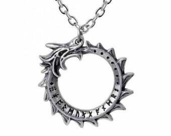 Jormungand Pendant Made by Alchemy England with Chain