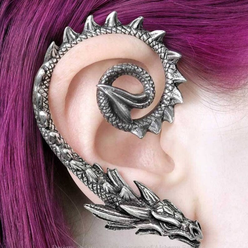 Ostrogoth Dragon Oreille droite Wrap fabriqué par Alchemy England image 2