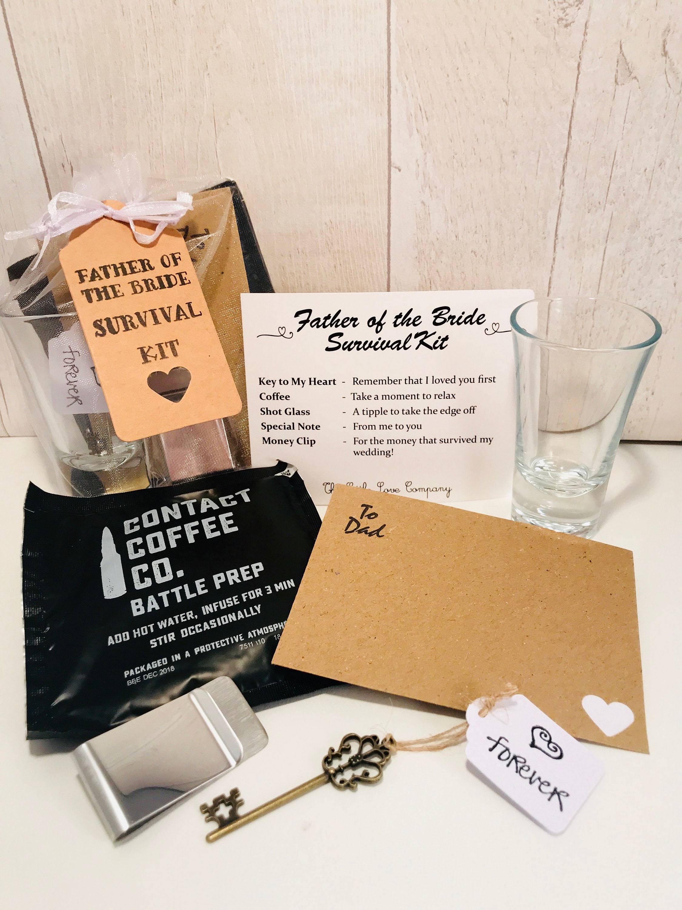 Fun Novelty Gift Father of the Bride Survival Kit 