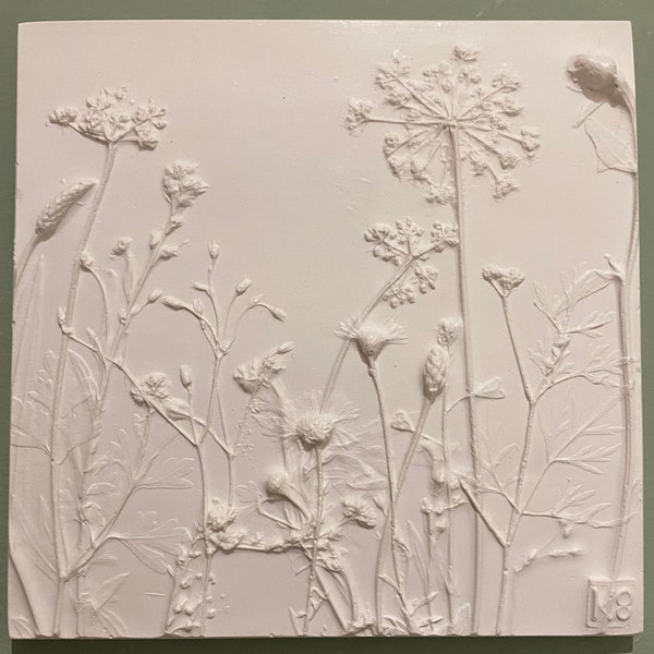 Wild Garden I   Botanical Bas-Relief