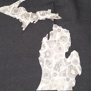 New Petoskey Stone Fabric Cutout Iron On Quilting Sewing Crafts