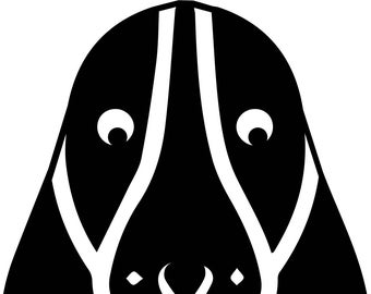 Basset Hound ai  eps  jpg  png  and svg Clipart, Vinyl, Stencil - Cricut - Silhouette Cameo