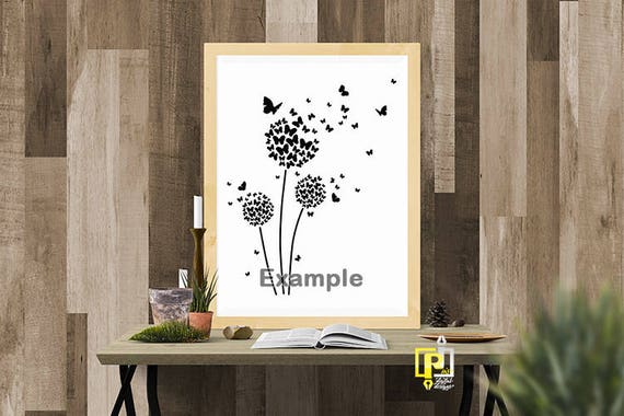 Download Butterfly Dandelion Ai Eps Jpg Png And Svg Clipart Vinyl Etsy Yellowimages Mockups