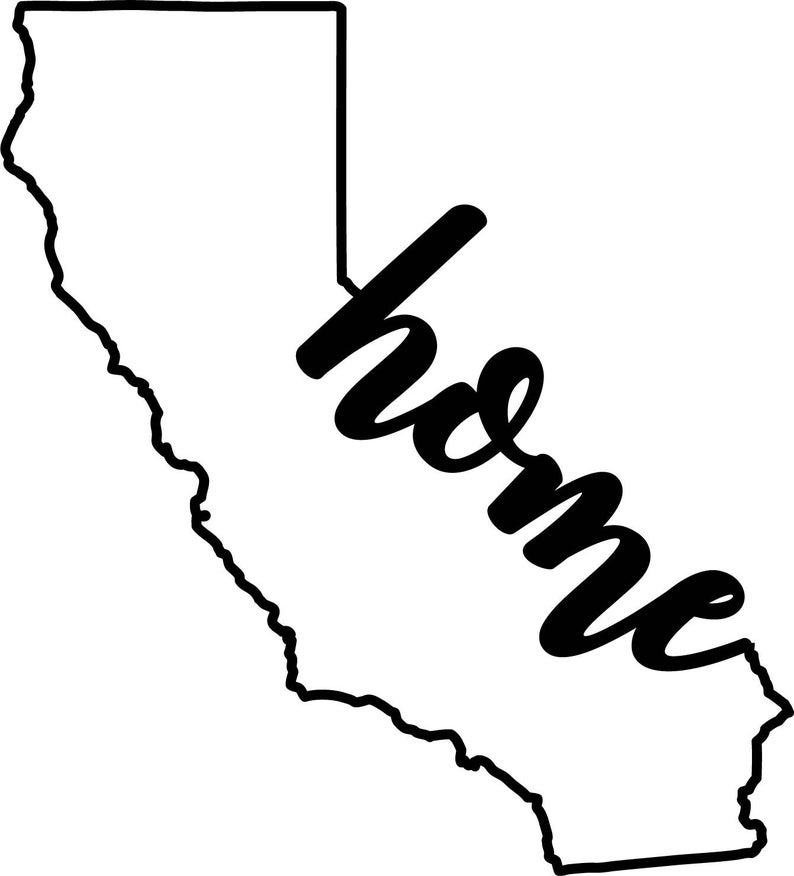 California Home Ai Eps Jpg Png and Svg Clipart, Vinyl, Stencil Cricut