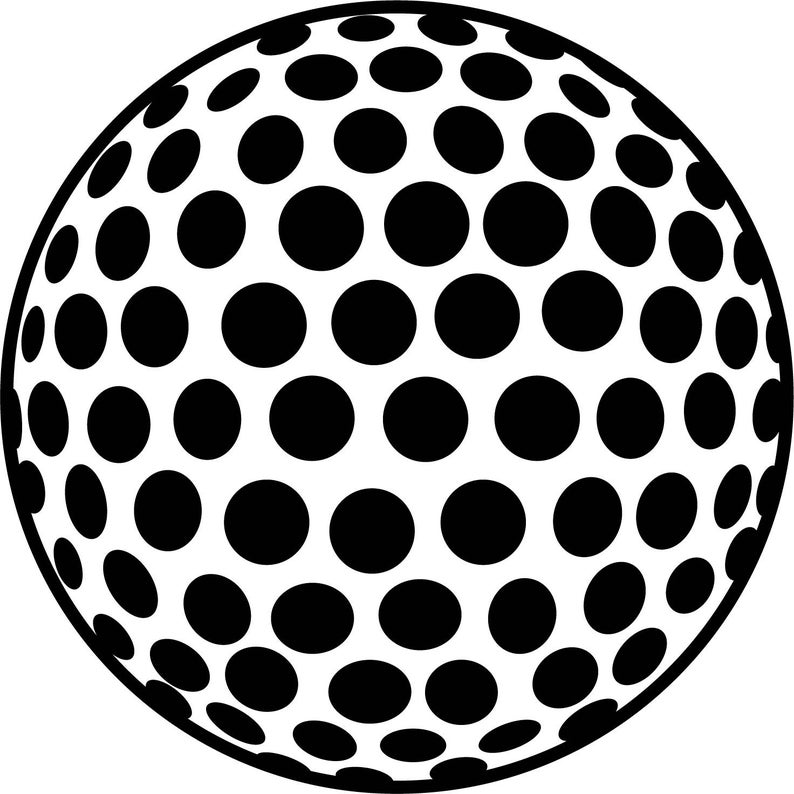 Golfball Ai Eps Jpg Png and Svg Clipart, Vinyl, Stencil Cricut