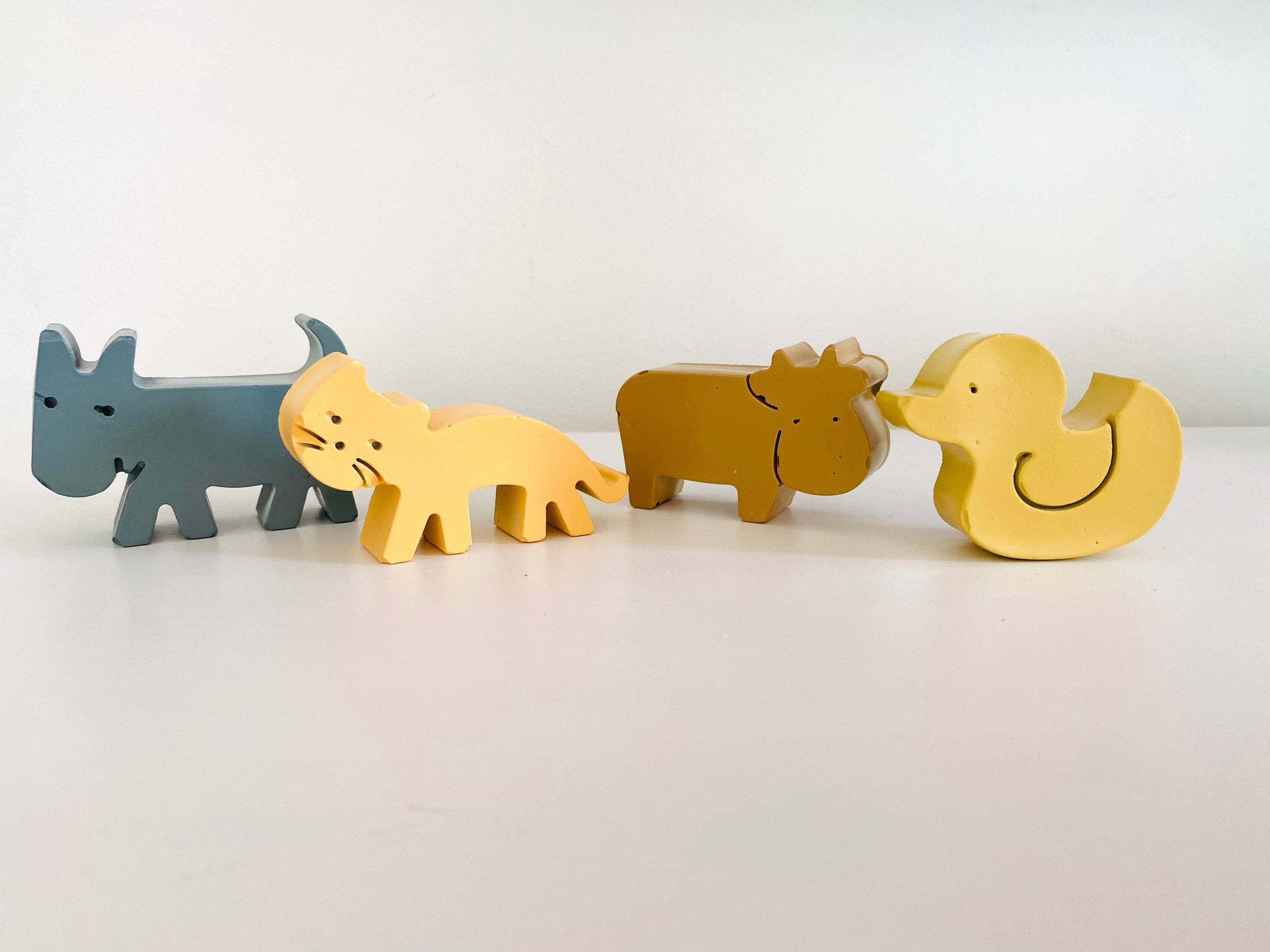 Concrete farm animal nursery drawer knobs / pulls. Painted any Etsy