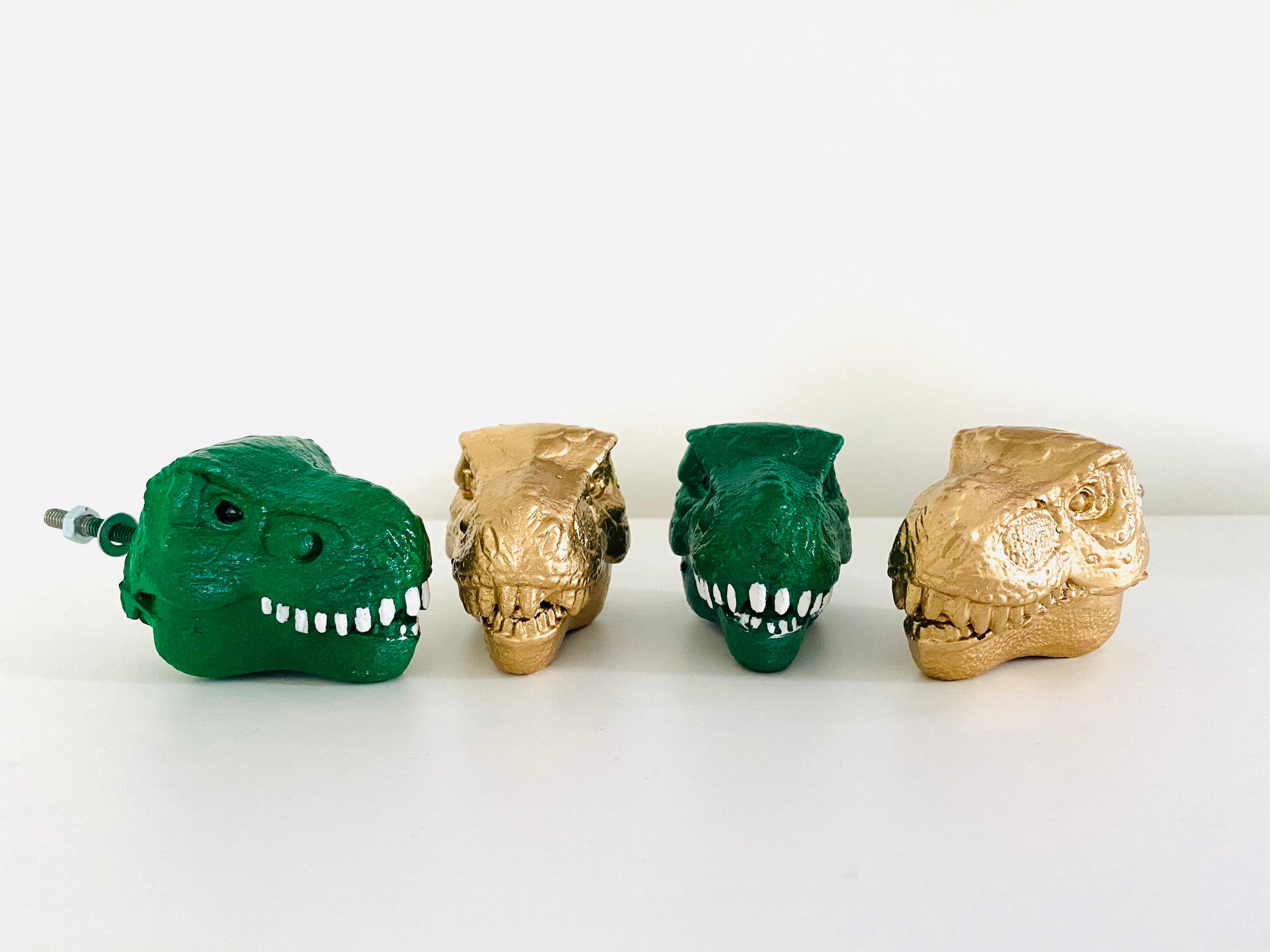 Concrete Dinosaur Drawer Knobs / Pulls. Painted Any Way. Etsy UK