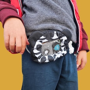 Panda insulin pump belt / Adjustable diabète pompe with window / Insulin Diabetes pump bag for kid / Insulin pump case with cute panda