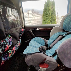 Double sided toddler car seat cover, Custom car seat liner Natural protection for car seat, car interior accessories