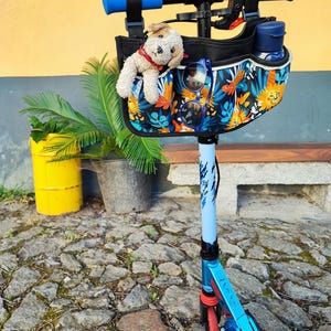 Scooter Lenkertasche mit Handyhalter, Scooter Lenkertaschen, Scooter Zubehör, Kleinkind Scooter Korb