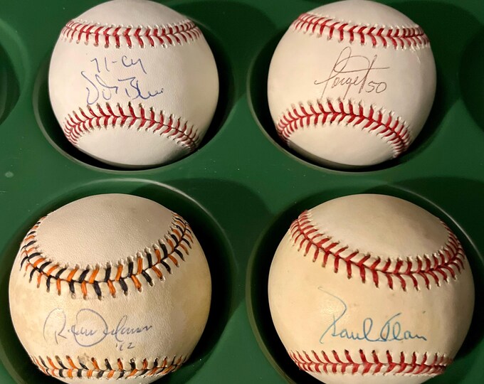 Autographed Baseball Lot: 20 MLB Signed All-star Players Baseballs With ...