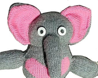 Knitting Pattern: Valentine the Elephant