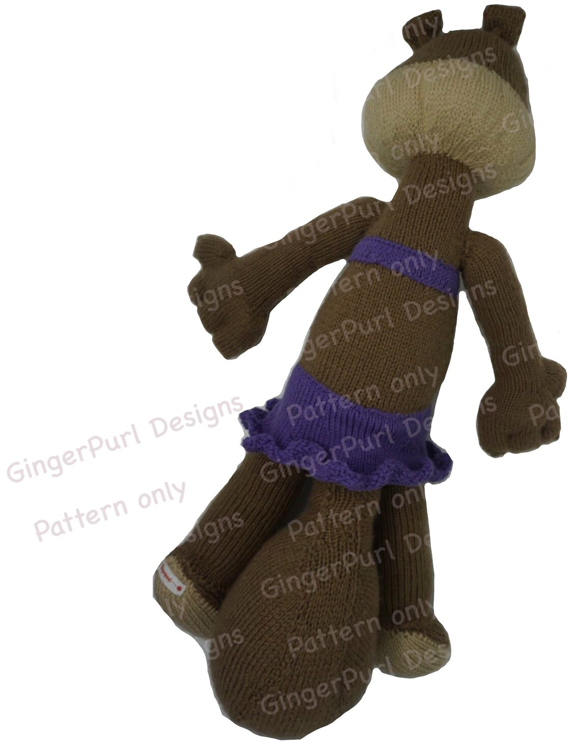 Sandy Cheeks in a Bathing Suit Knitting Pattern Etsy