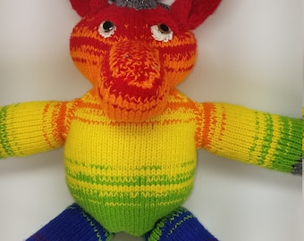 Knitting Pattern: Rainbow Unicorn