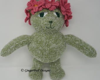 Knitting Pattern for Pincushion Cactus Bear (Mammillaria Cactus)