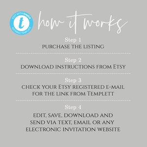 Save the Date Evite Electronic Wedding Invitation Wedding Evite, Editable Wedding Template, Instant Download, Eucalyptus, FPE image 5