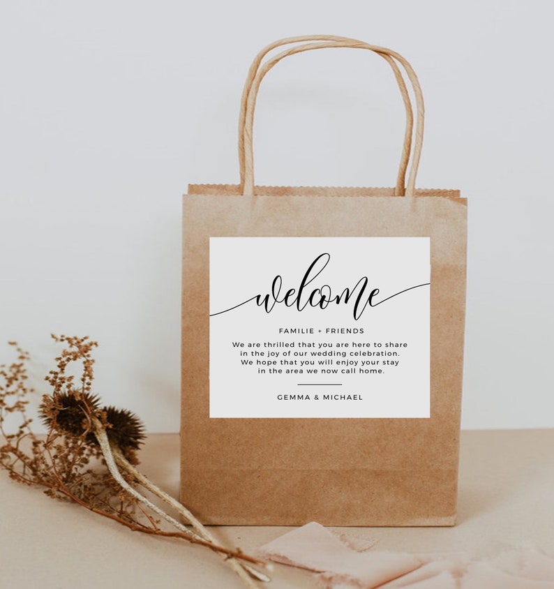 Wedding Bag Labels Printable Hotel Bag Stickers Etsy
