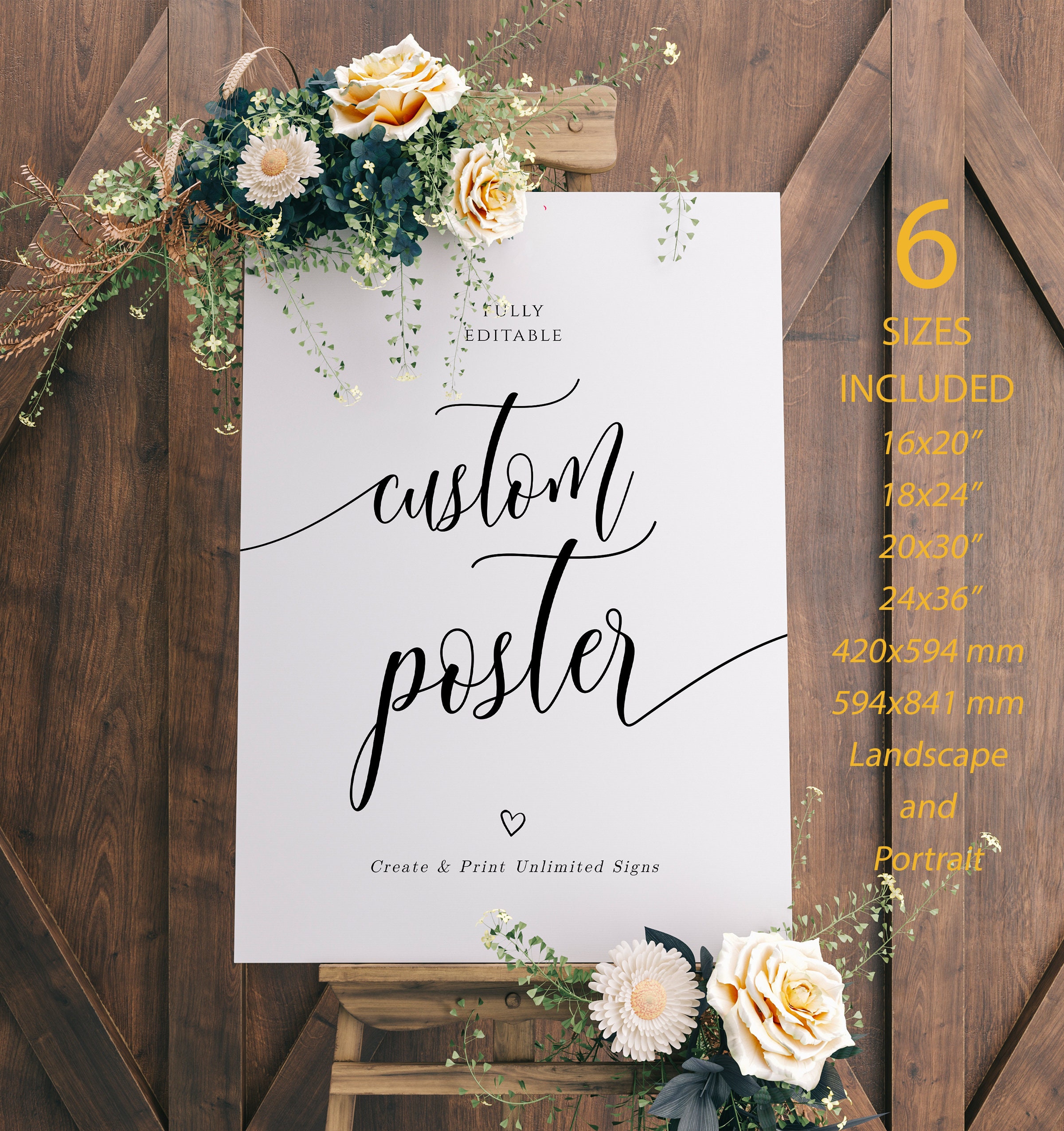 Custom Wedding Foam Board Poster Sign, Wedding & Event Custom Printing  Foamcore Sign, Welcome Sign, Announcement Sign, Personalized Foamcore 
