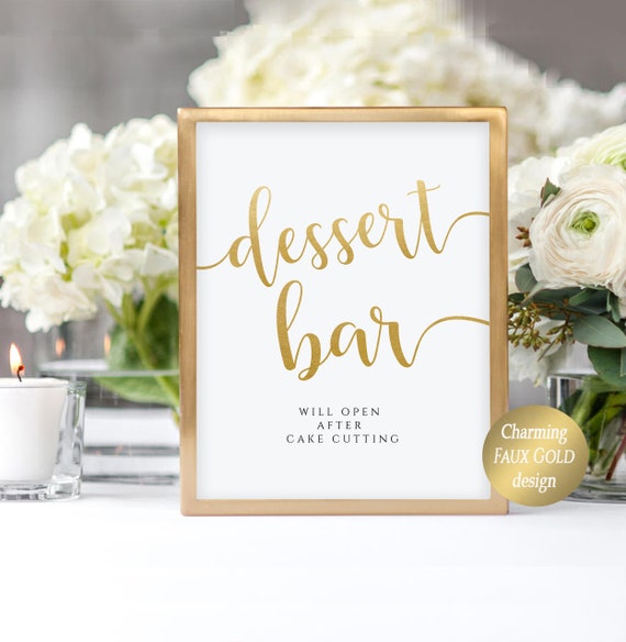 Dessert Bar Sign Printable Dessert Table Sign Printable | Etsy