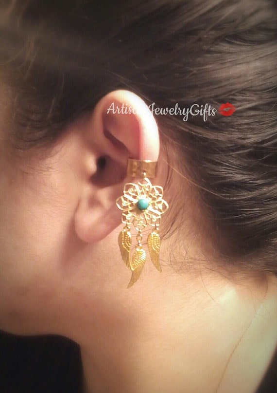 Dream Catcher Ear Cuff Turquoise Ear Cuff No Piercing Ear Cuff Etsy Best Dream Catcher Ear Cuff Dream Catcher Ear Cuff Turquoise Ear Cuff No Piercing Ear Cuff Etsy Best Dream Catcher Ear Cuff