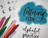 Lowercase Alphabet Practice Sheets | Lettering | Procreate App | Printable | Lettering Worksheets