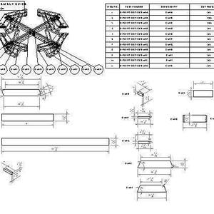 OCTAGON Picnic Table EASY Woodworking Design Plans FREE Board Cut Diagram 07 image 3
