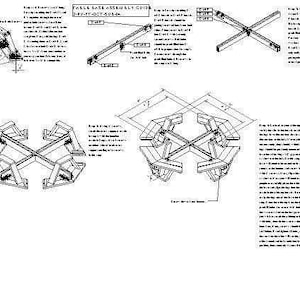 OCTAGON Picnic Table EASY Woodworking Design Plans FREE Board Cut Diagram 07 image 4