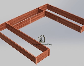 Raised Garden Bed Frame | EASY Design Plans Instructions for Woodworking 02