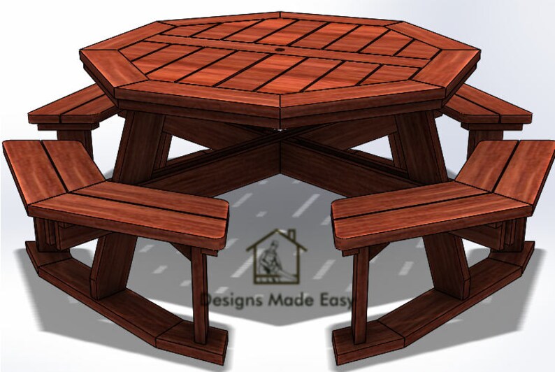 Woodworking Plans For Octagon Picnic Table